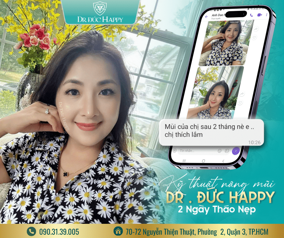 Khách Việt kiều nâng mũi với BS Ngô Trọng Đức tại TPHCM