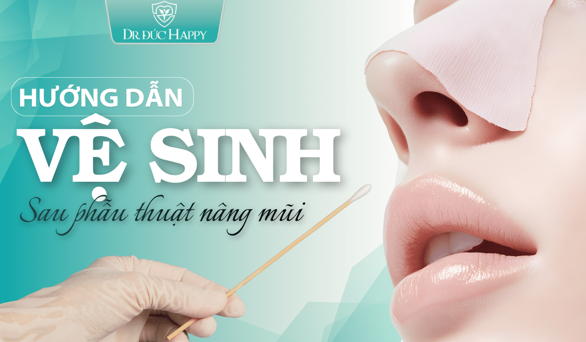 Hướng dẫn vệ sinh sau nâng mũi