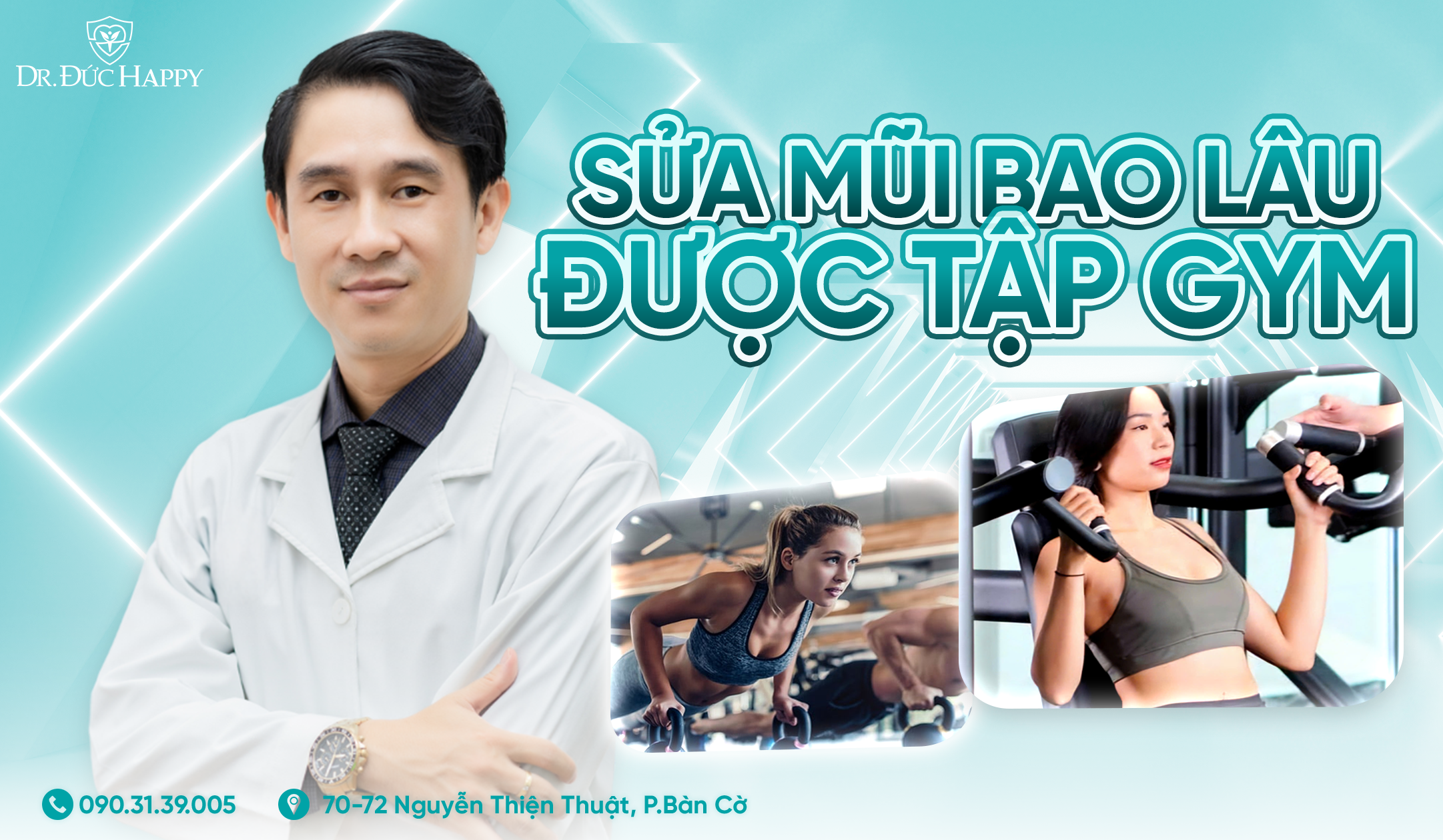 sửa mũi bao lâu được tập gym