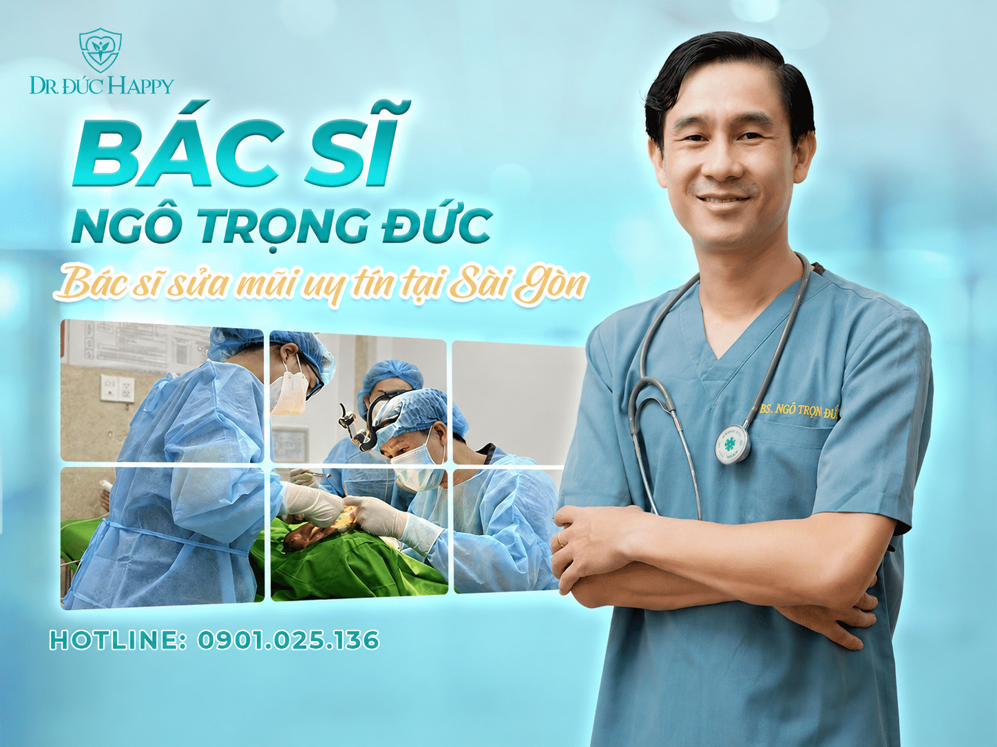 Bác sĩ sửa mũi uy tín tại Sài Gòn BS.2CKI Ngô Trọng Đức